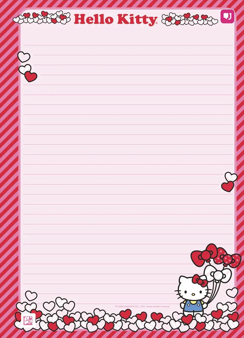 CADERNO NEODISC REFIL COLLEGE 80 FOLHAS - HELLO KITTY