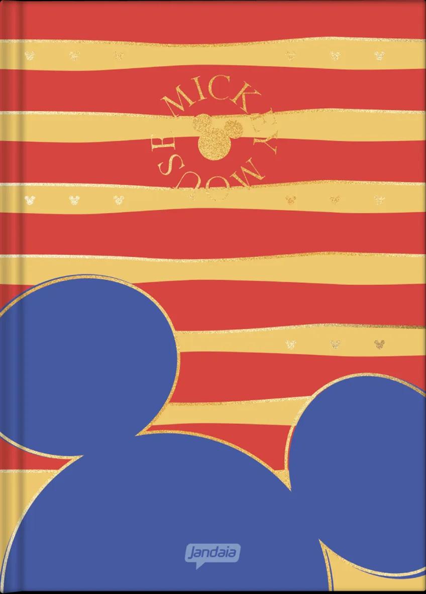 CADERNO LOMBADA QUADRADA CAPA DURA 80 FOLHAS - MICKEY ARTS