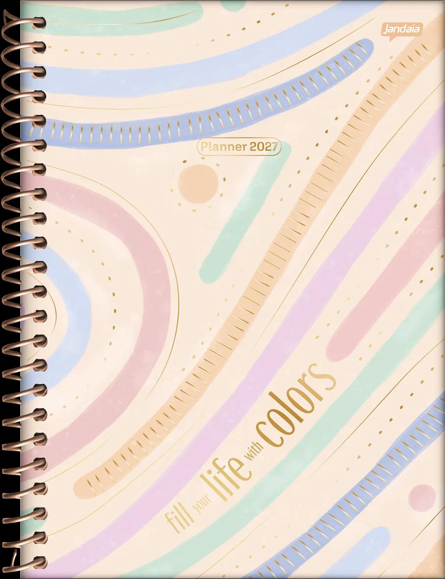 AGENDA PLANEJAMENTO ESPIRAL UNIV 200X275MM 96 FOLHAS - LA CREME