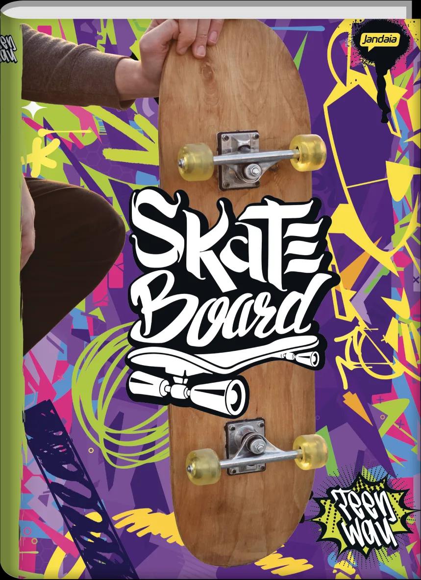 CADERNO BROCHURA 1/4 CAPA DURA 48 FOLHAS - TEEN WAY
