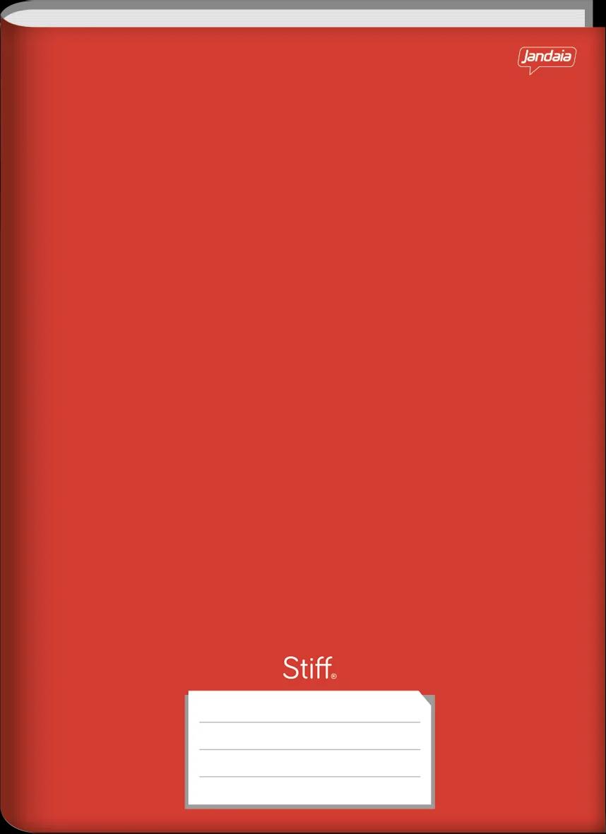 CADERNO BROCHURA UNIVERSITÁRIO CAPA DURA 48 FOLHAS VERMELHO - STIFF