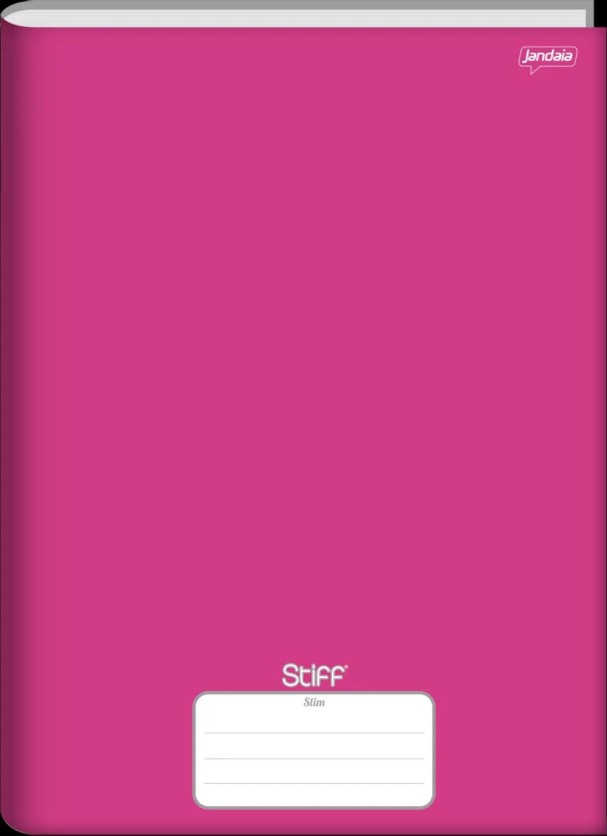 CADERNO BROCHURA 200X275MM 80 FOLHAS STIFF SLIM PINK - STIFF SLIM