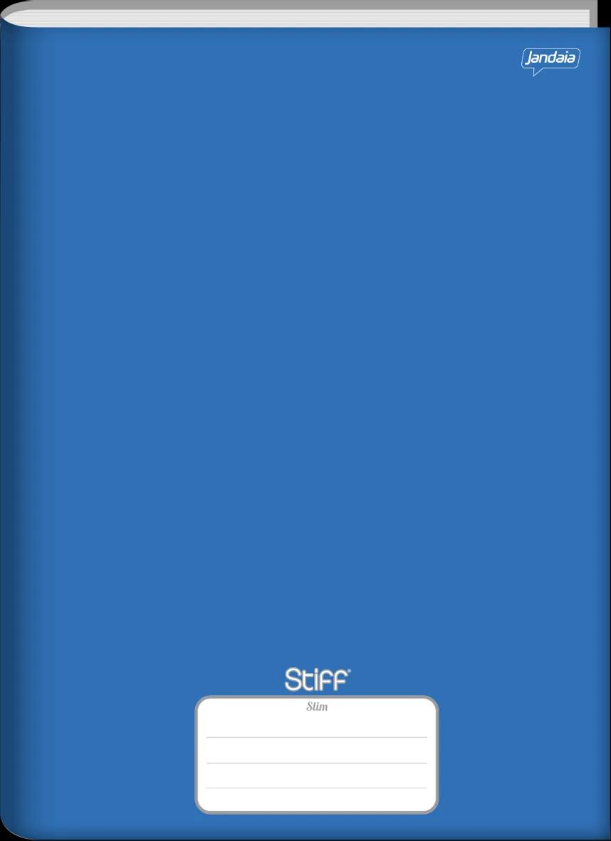 CADERNO BROCHURA 200X275MM 80 FOLHAS STIFF SLIM AZUL - STIFF SLIM