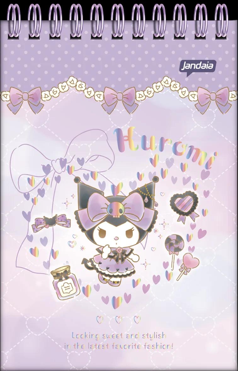 CADERNO GARRA DUPLA FLEXÍVEL 80 FOLHAS - KUROMI