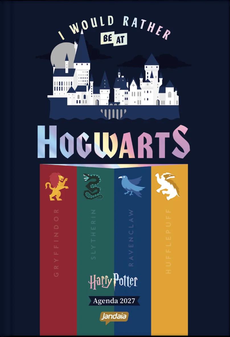 AGENDA DIARIA LOMBADA QUADRADA 138X200MM - HARRY POTTER