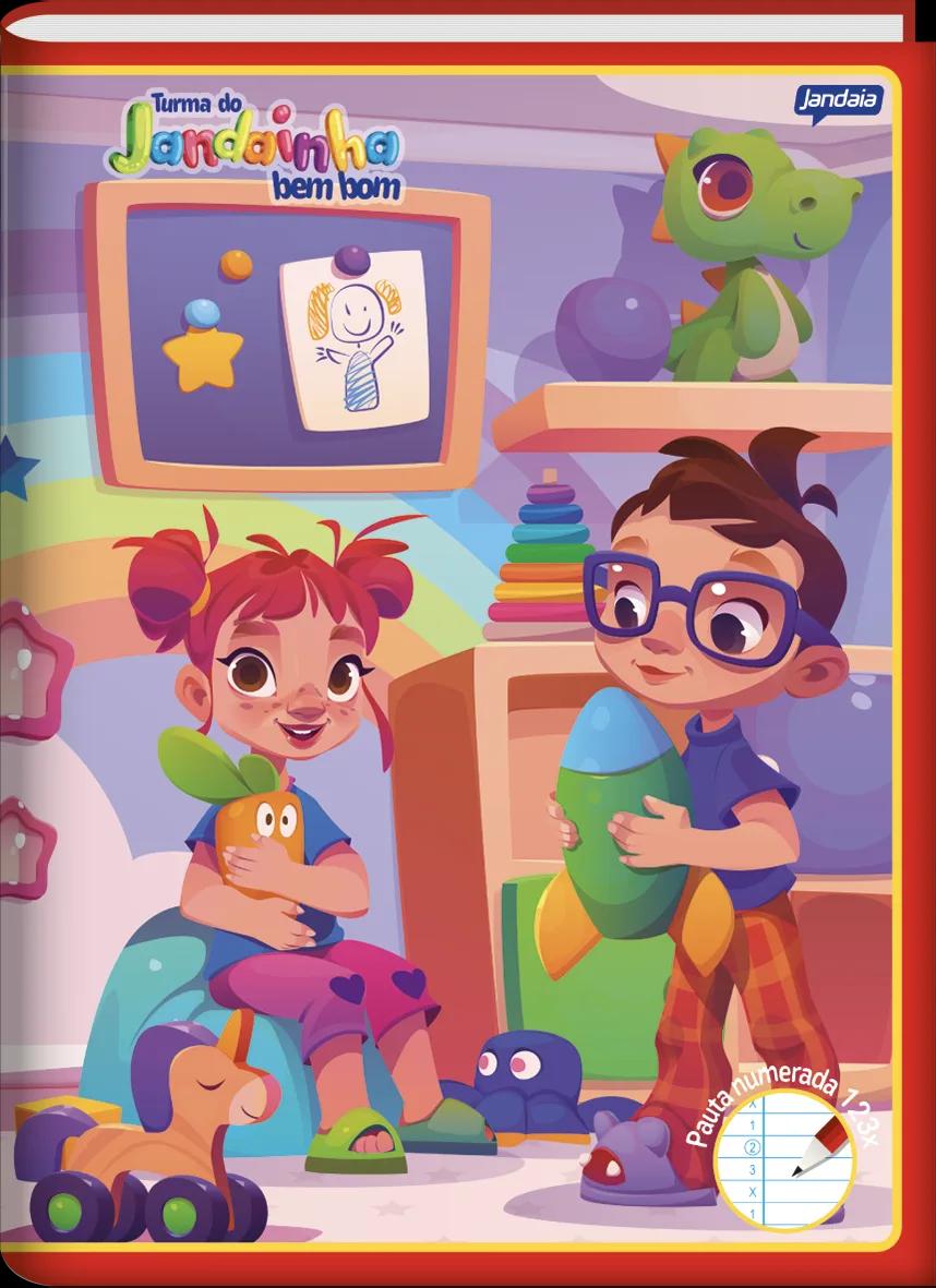 CADERNO BROCHURA CAPA FLEXÍVEL 123X 60 FOLHAS - JANDAINHA BEM BOM