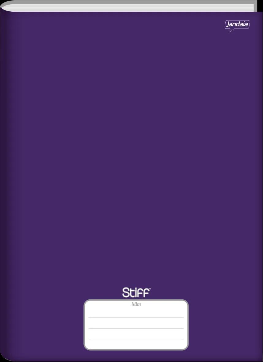 CADERNO BROCHURA 200X275MM 80 FOLHAS STIFF SLIM ROXO - STIFF SLIM