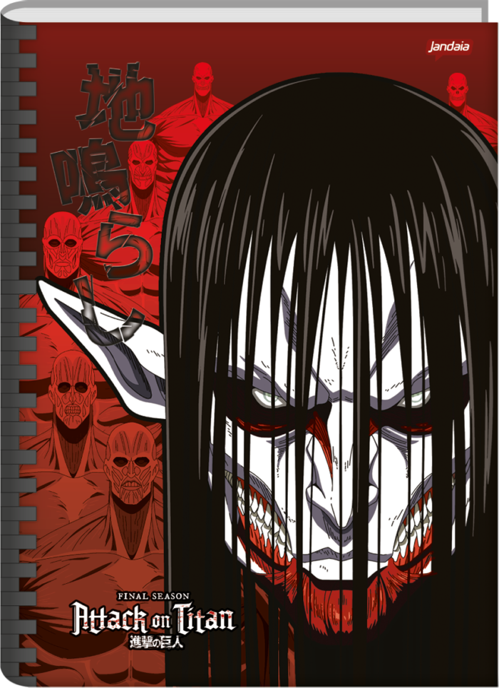 CADERNO BROCHURA UNIVERSITÁRIO - ATTACK ON TITAN - Imagem 2