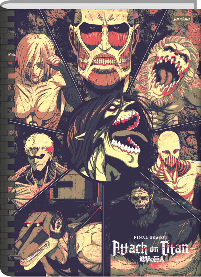 CADERNO BROCHURA UNIVERSITÁRIO - ATTACK ON TITAN - Imagem 4