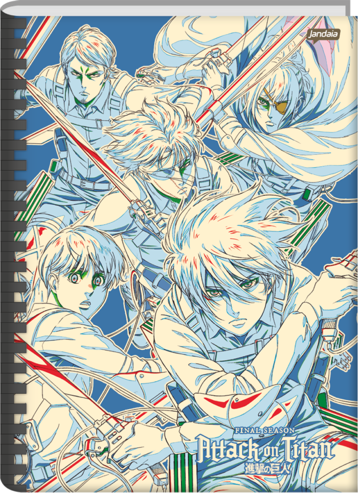 CADERNO BROCHURA UNIVERSITÁRIO - ATTACK ON TITAN