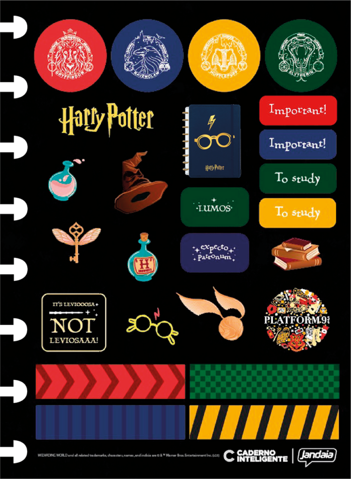 CADERNO INTELIGENTE UNIVERSITÁRIO AZUL - HARRY POTTER - Imagem 3