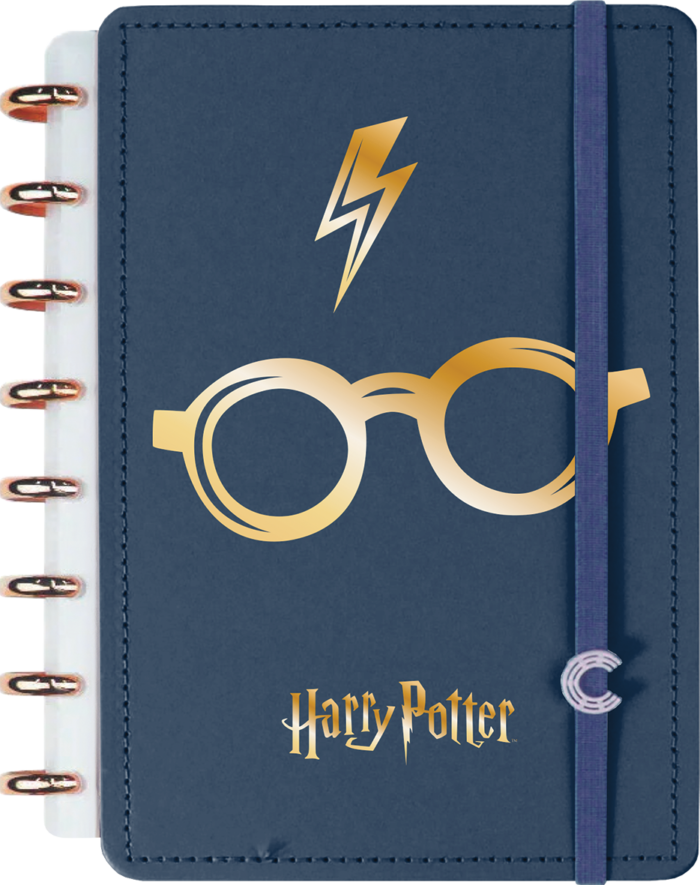 CADERNO INTELIGENTE UNIVERSITÁRIO AZUL - HARRY POTTER