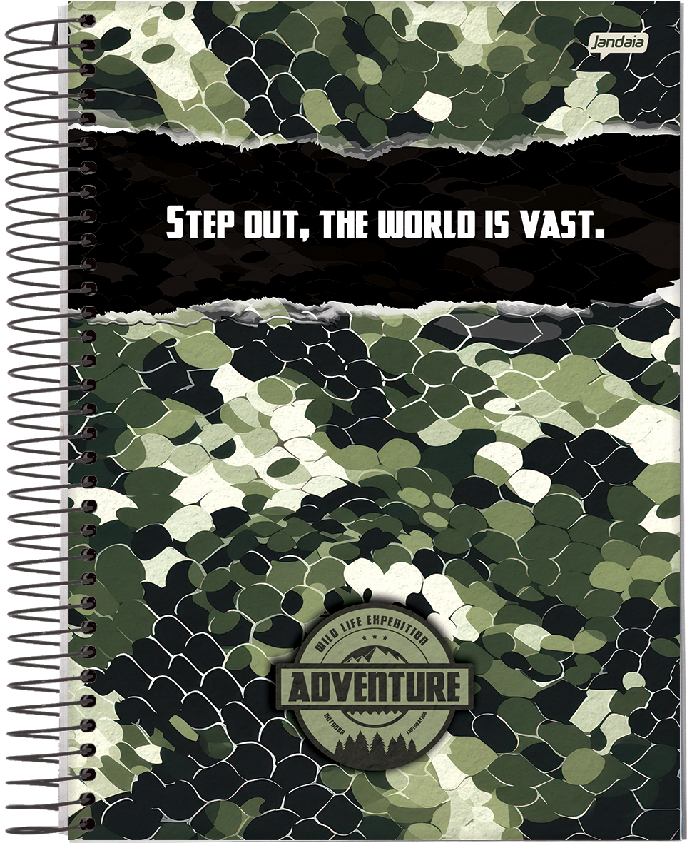 CADERNO ESPIRAL 1/4 - ADVENTURE - Imagem 4