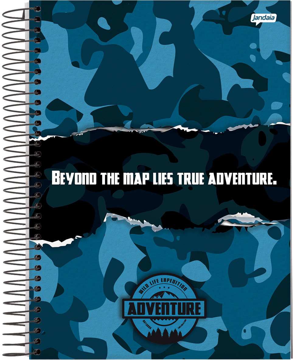 CADERNO ESPIRAL 1/4 - ADVENTURE - Imagem 3