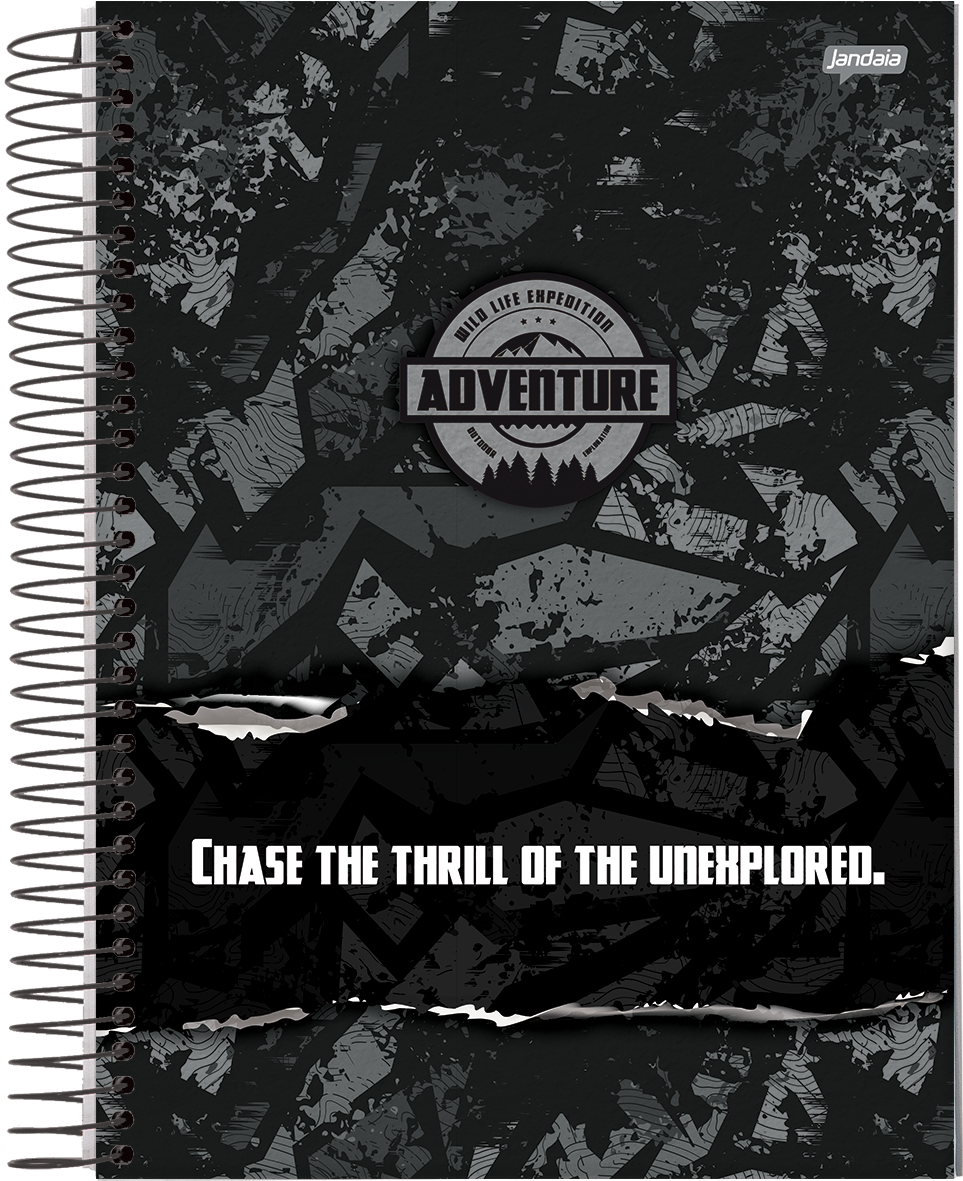 CADERNO ESPIRAL 1/4 - ADVENTURE - Imagem 2