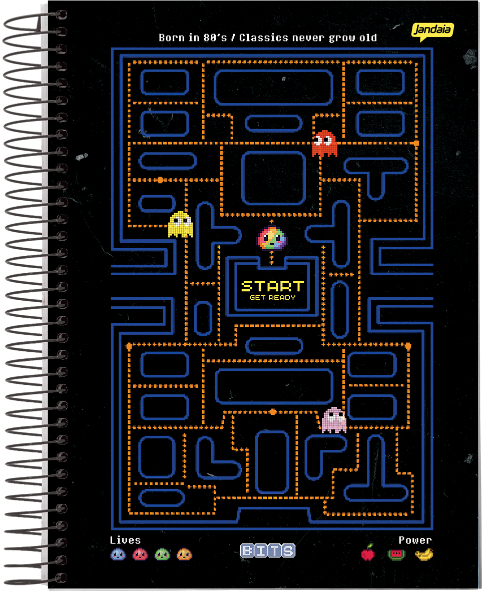 CADERNO ESPIRAL 1/4 - BITS - Imagem 3