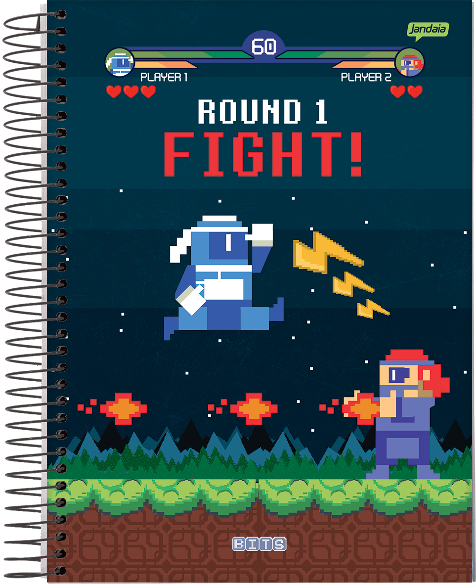 CADERNO ESPIRAL 1/4 - BITS - Imagem 4