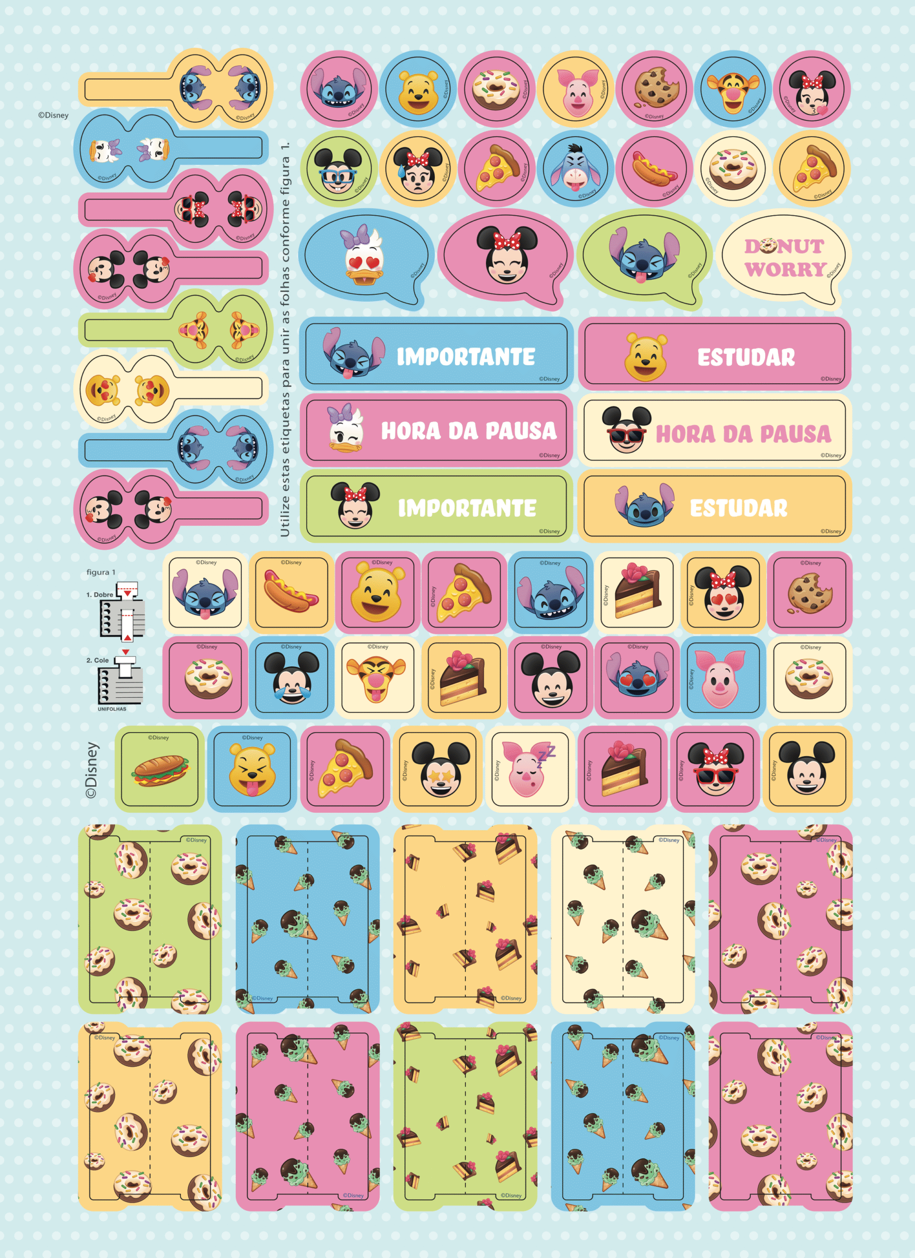 CADERNO ESPIRAL UNIVERSITÁRIO - DISNEY EMOJI - Imagem 5