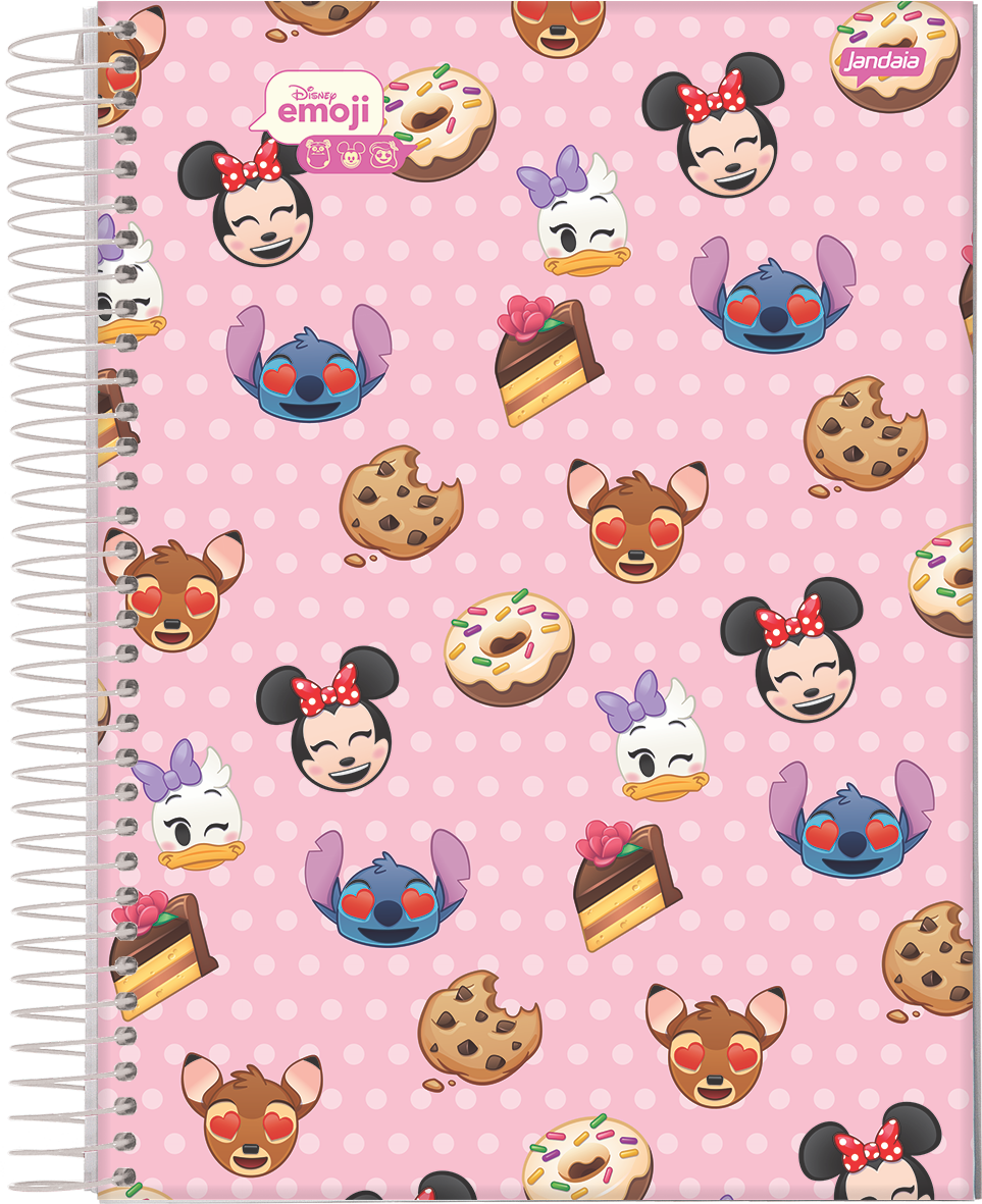 CADERNO ESPIRAL UNIVERSITÁRIO - DISNEY EMOJI - Imagem 4