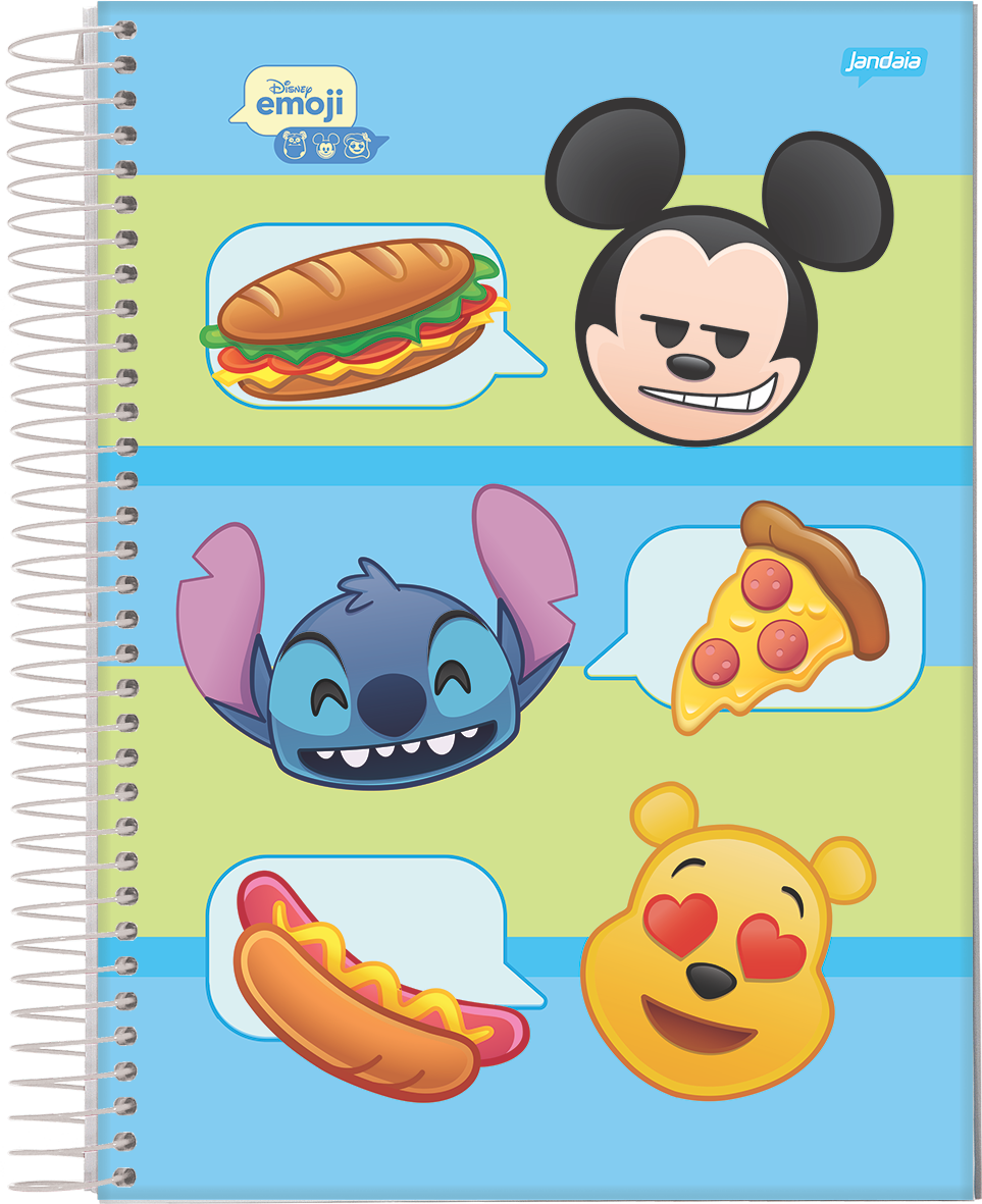 CADERNO ESPIRAL UNIVERSITÁRIO - DISNEY EMOJI - Imagem 3