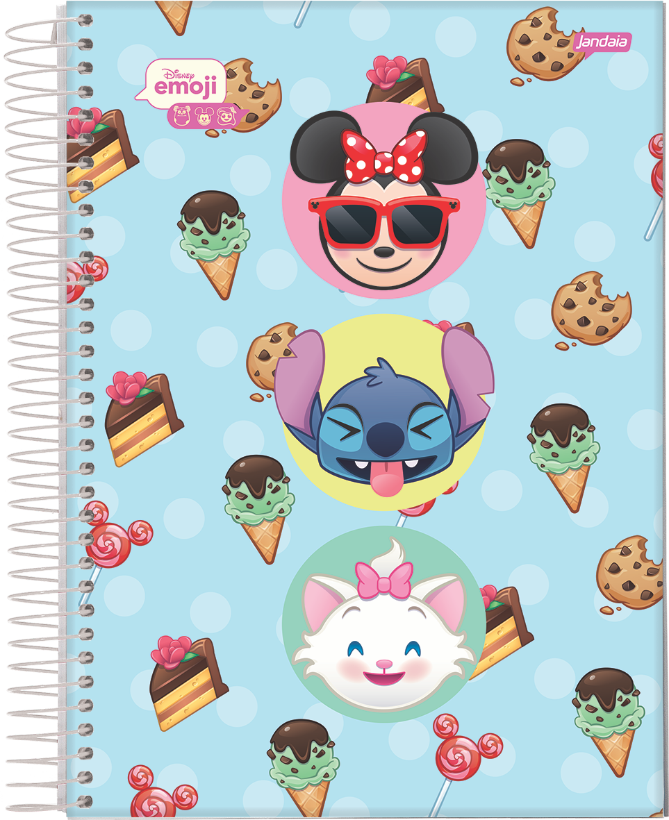 CADERNO ESPIRAL UNIVERSITÁRIO - DISNEY EMOJI - Imagem 2