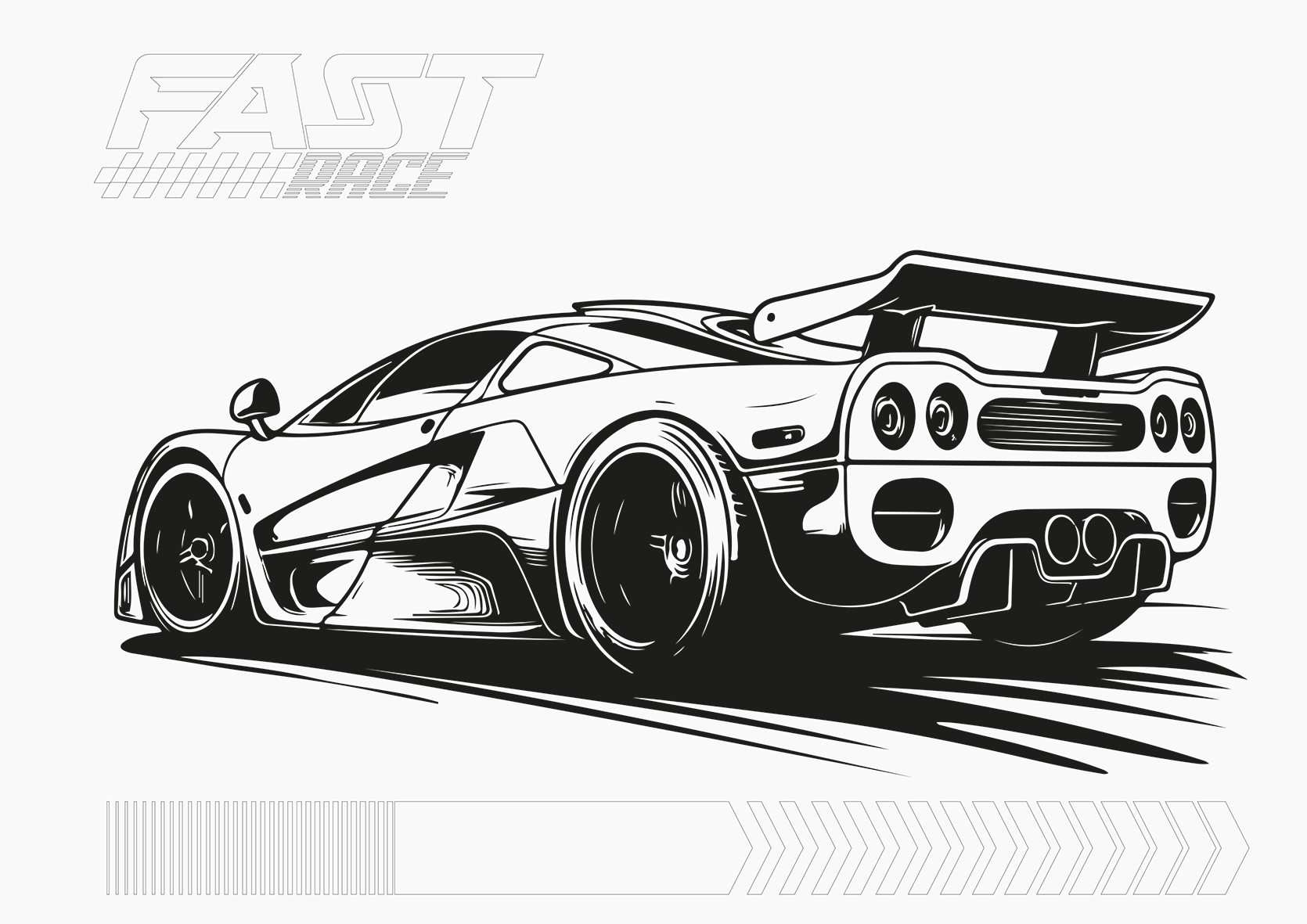 FOLHA ILUSTRAÇÃO - FAST RACE - Imagem 2
