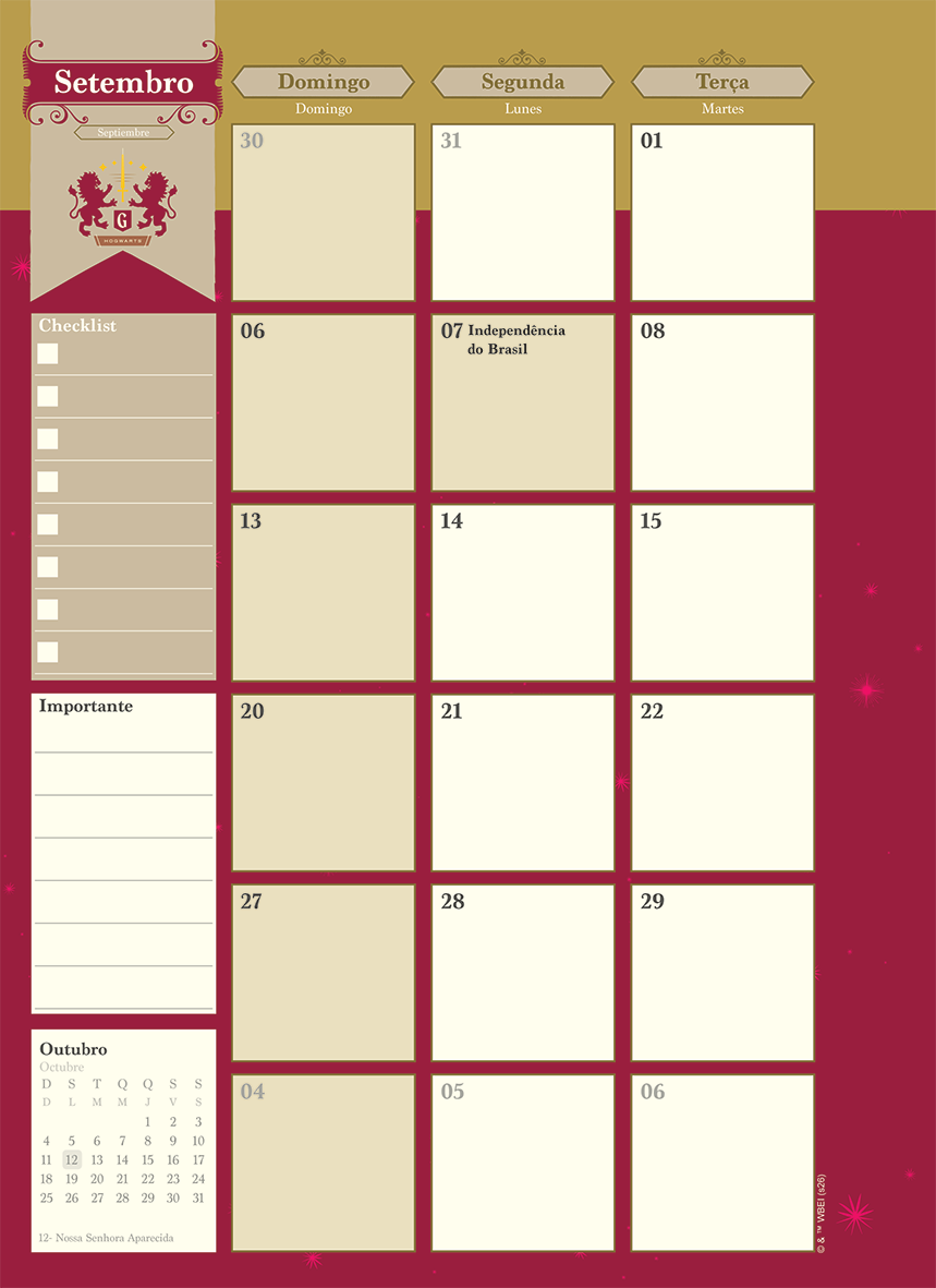 AGENDA PLANNER - HARRY POTTER - Imagem 5