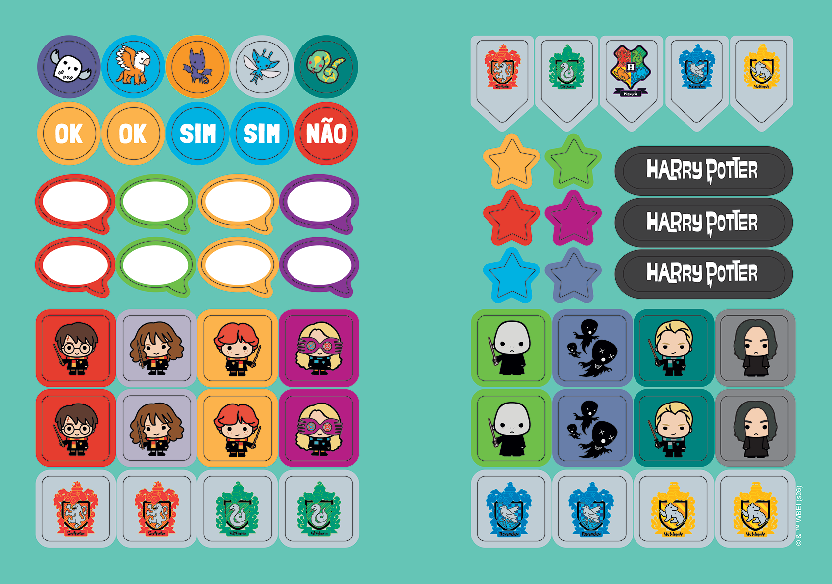 CADERNO BROCHURA 1/4 - HARRY POTTER - Imagem 5