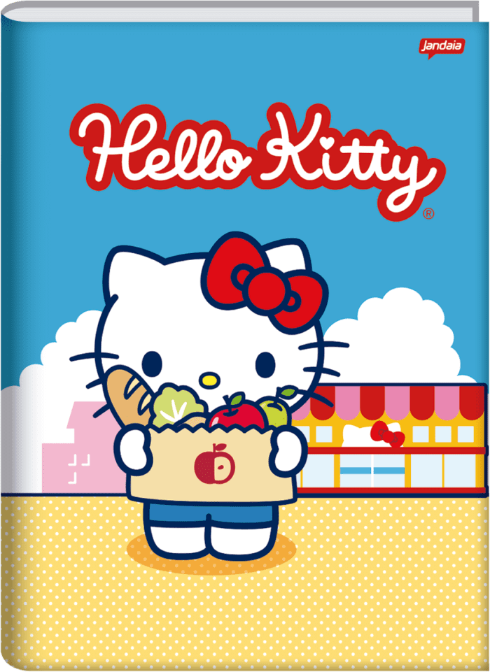 CADERNO BROCHURA UNIVERSITÁRIO – HELLO KITTY – Cadernos Jandaia