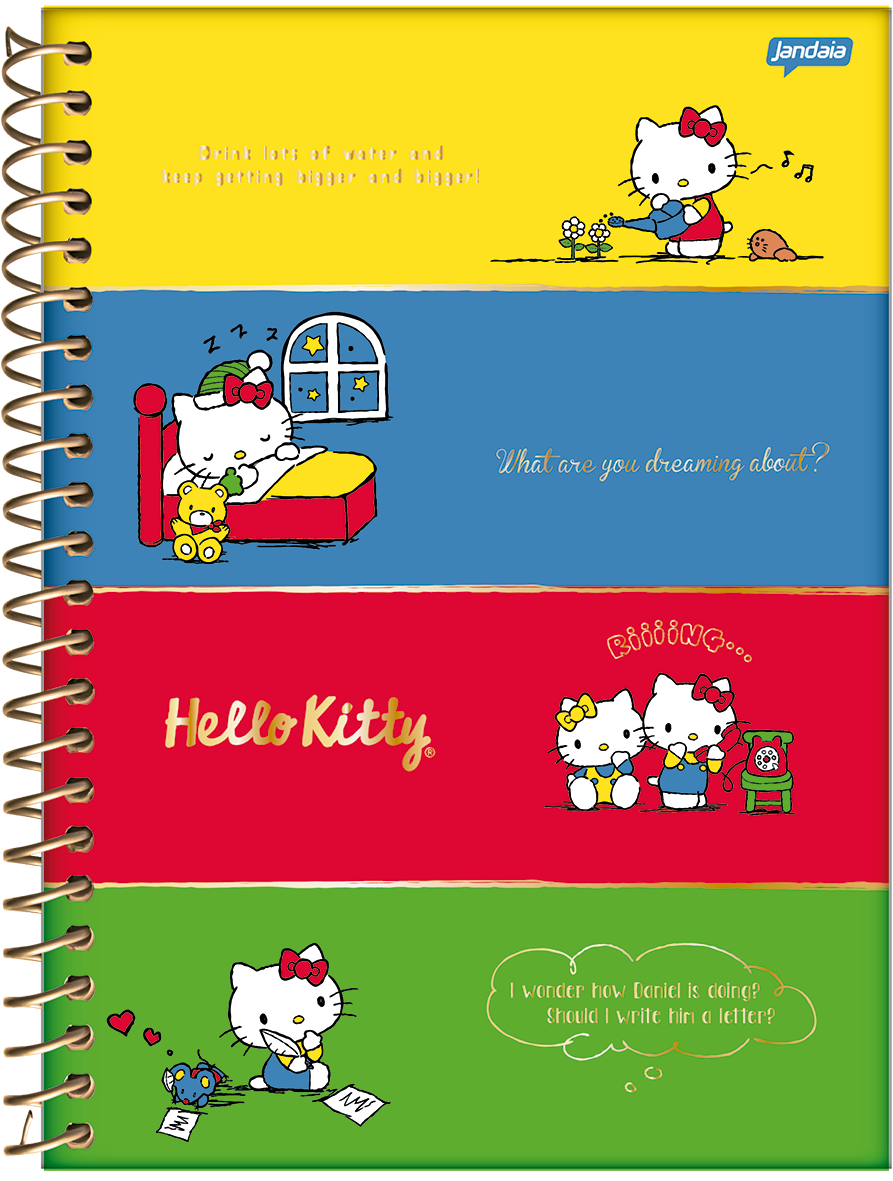 CADERNO ESPIRAL COLLEGE - HELLO KITTY - Imagem 2