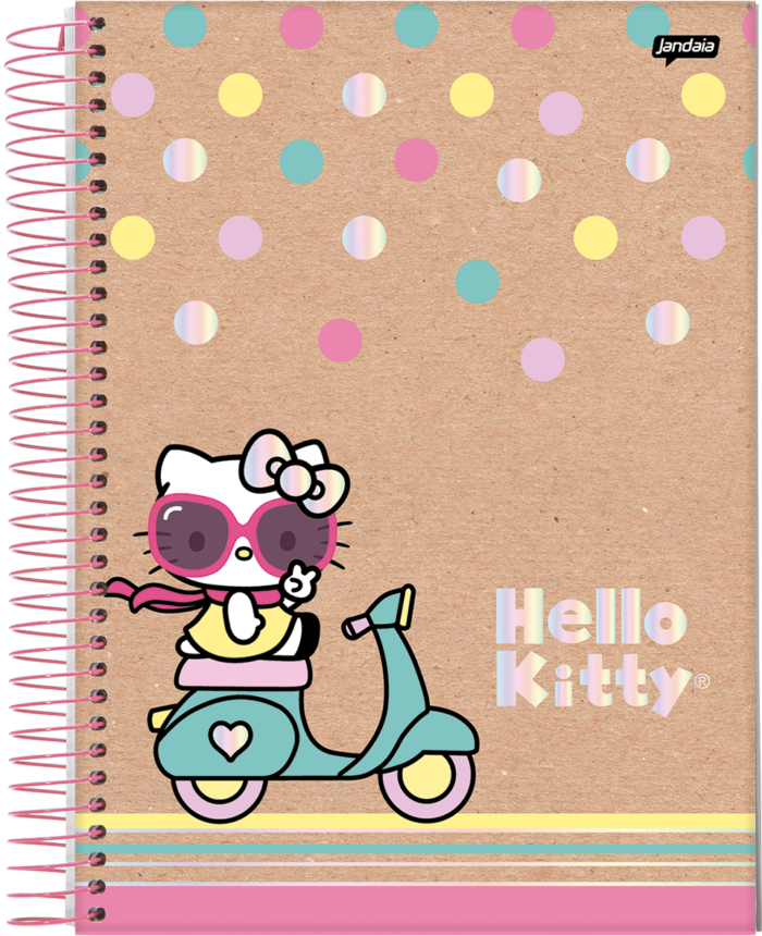 CADERNO ESPIRAL 1/8 - HELLO KITTY KRAFT - Imagem 4