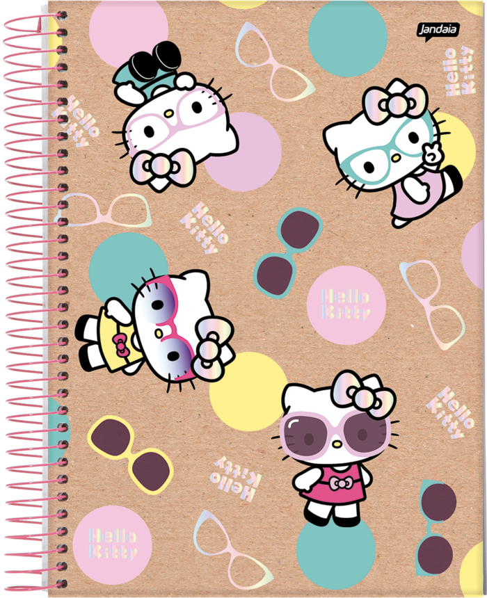 CADERNO ESPIRAL 1/8 - HELLO KITTY KRAFT - Imagem 3