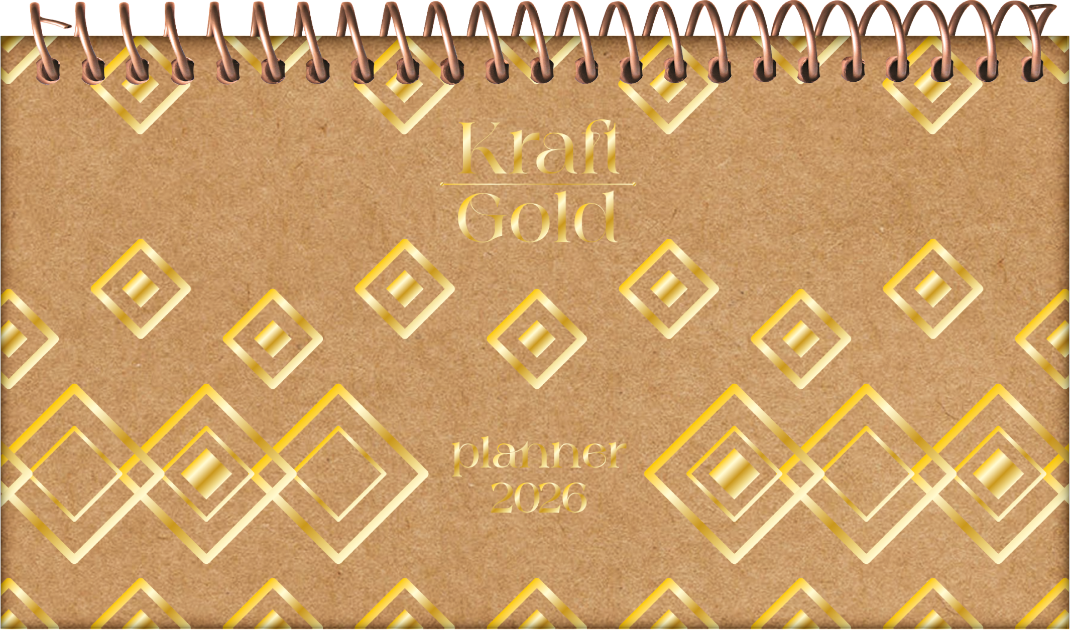 AGENDA PLANNER BOLSO - KRAFT GOLD - Imagem 2