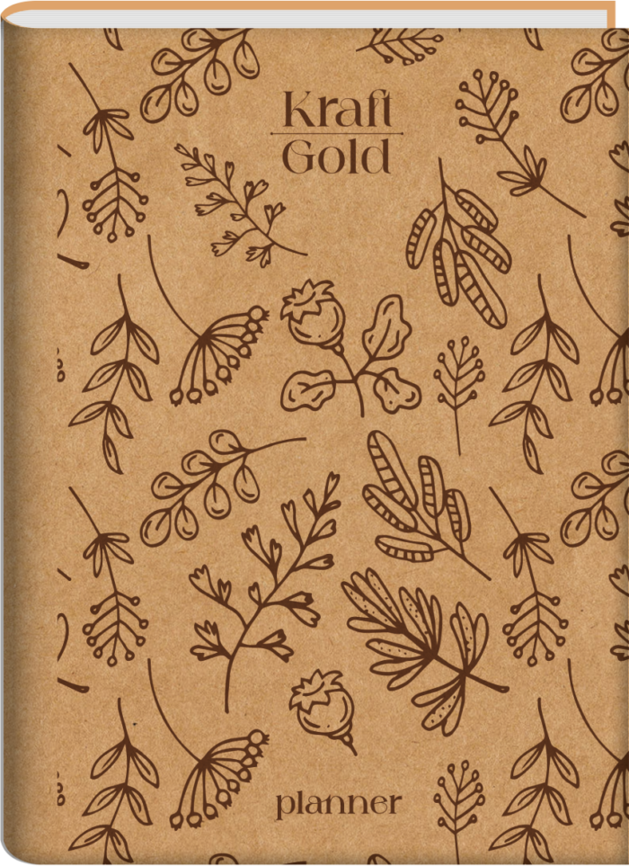 KIT CADERNETAS - KRAFT GOLD