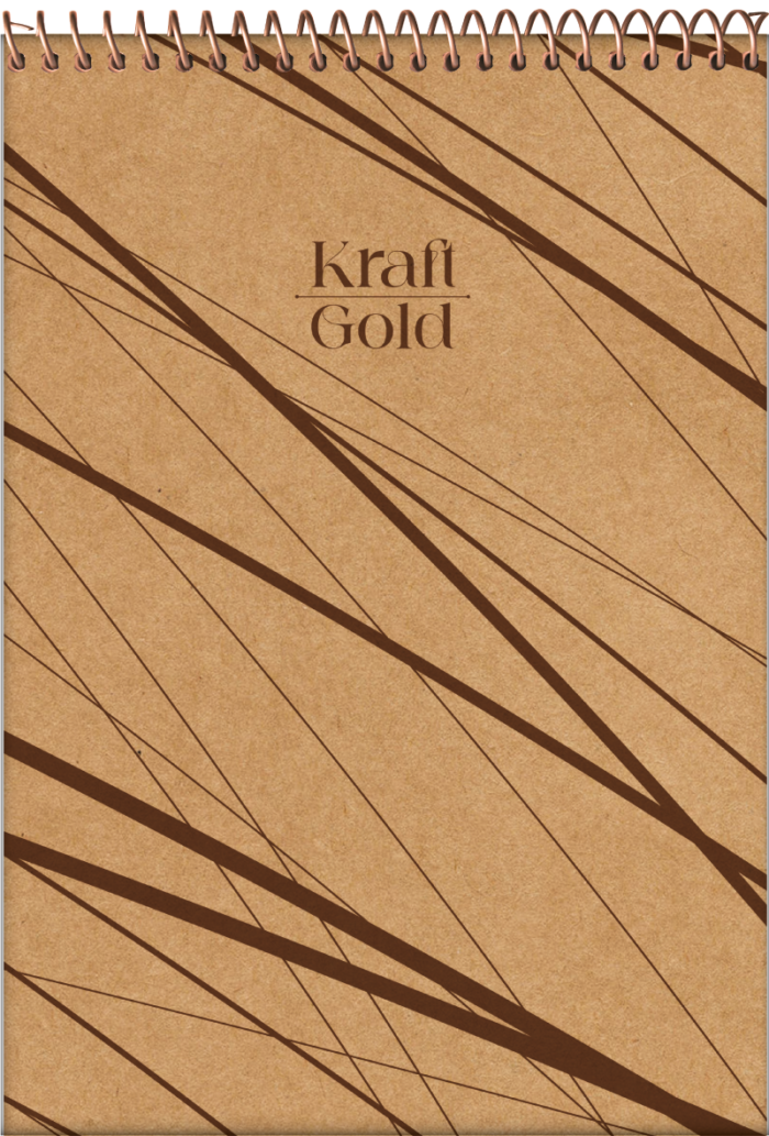 CADERNO APONTAMENTOS - KRAFT GOLD - Imagem 4