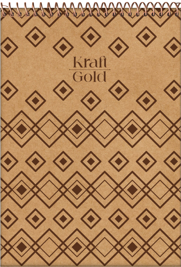 CADERNO APONTAMENTOS - KRAFT GOLD - Imagem 2