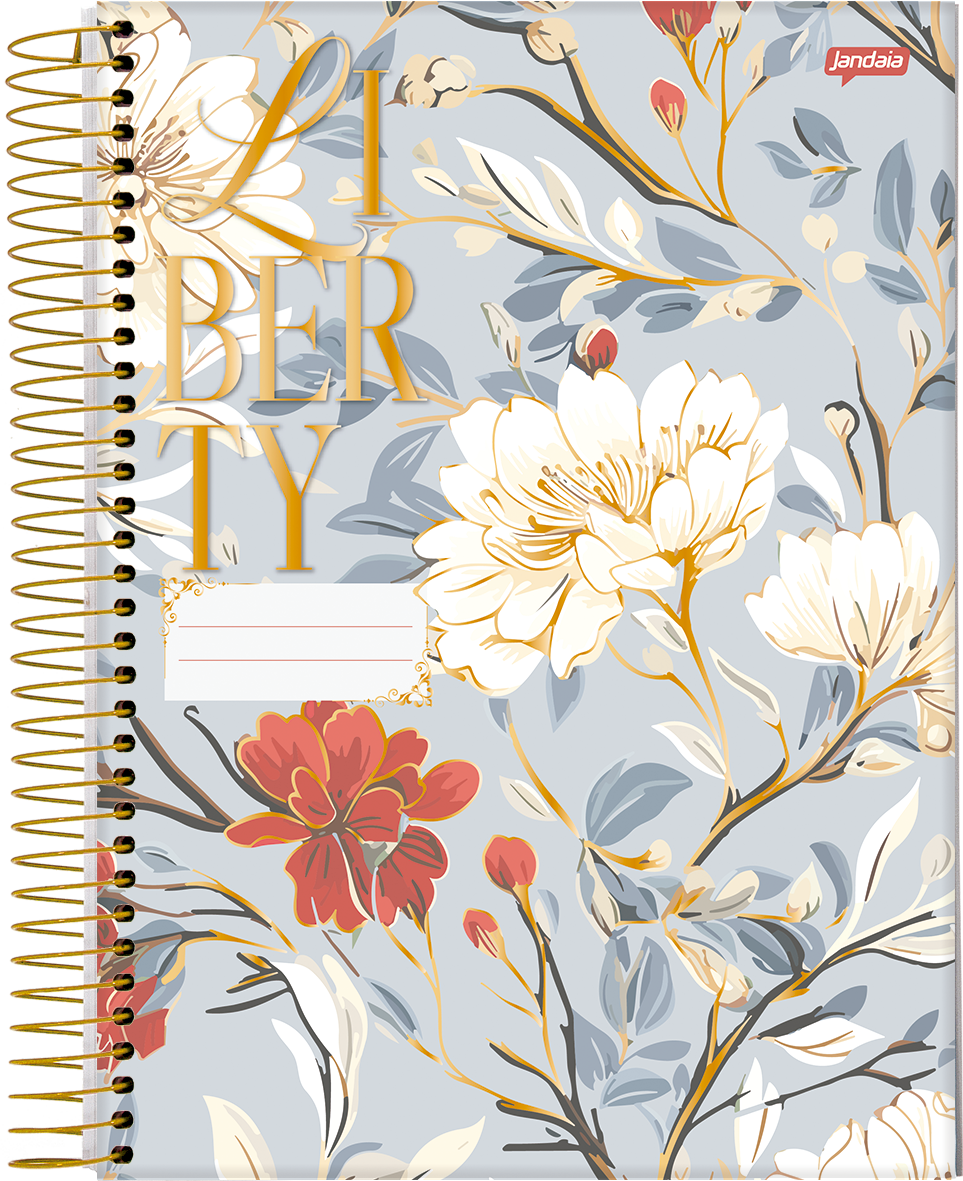 CADERNO ESPIRAL 1/8 - LIBERTY - Imagem 4
