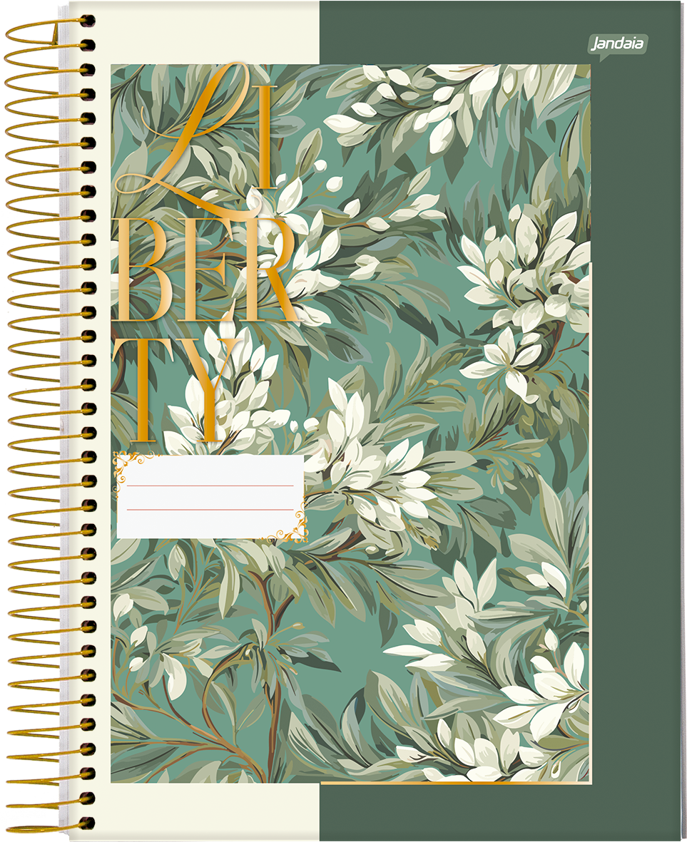 CADERNO ESPIRAL 1/8 - LIBERTY - Imagem 3