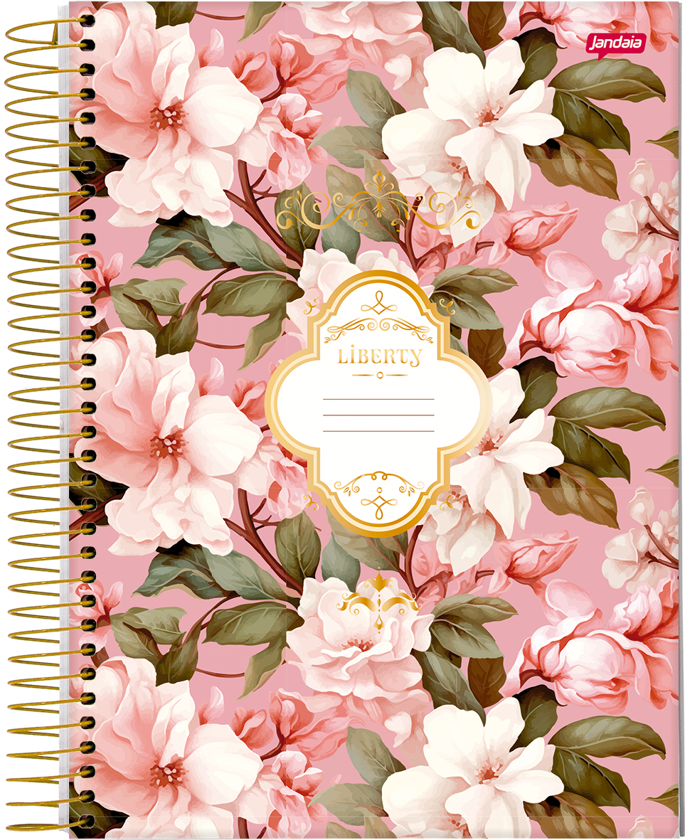 CADERNO ESPIRAL 1/8 - LIBERTY - Imagem 2