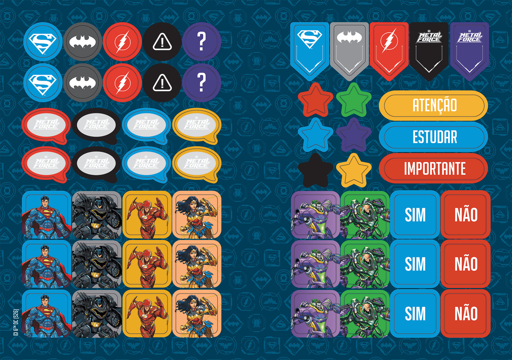 CADERNO BROCHURA 1/4 - LIGA DA JUSTIÇA - Imagem 5