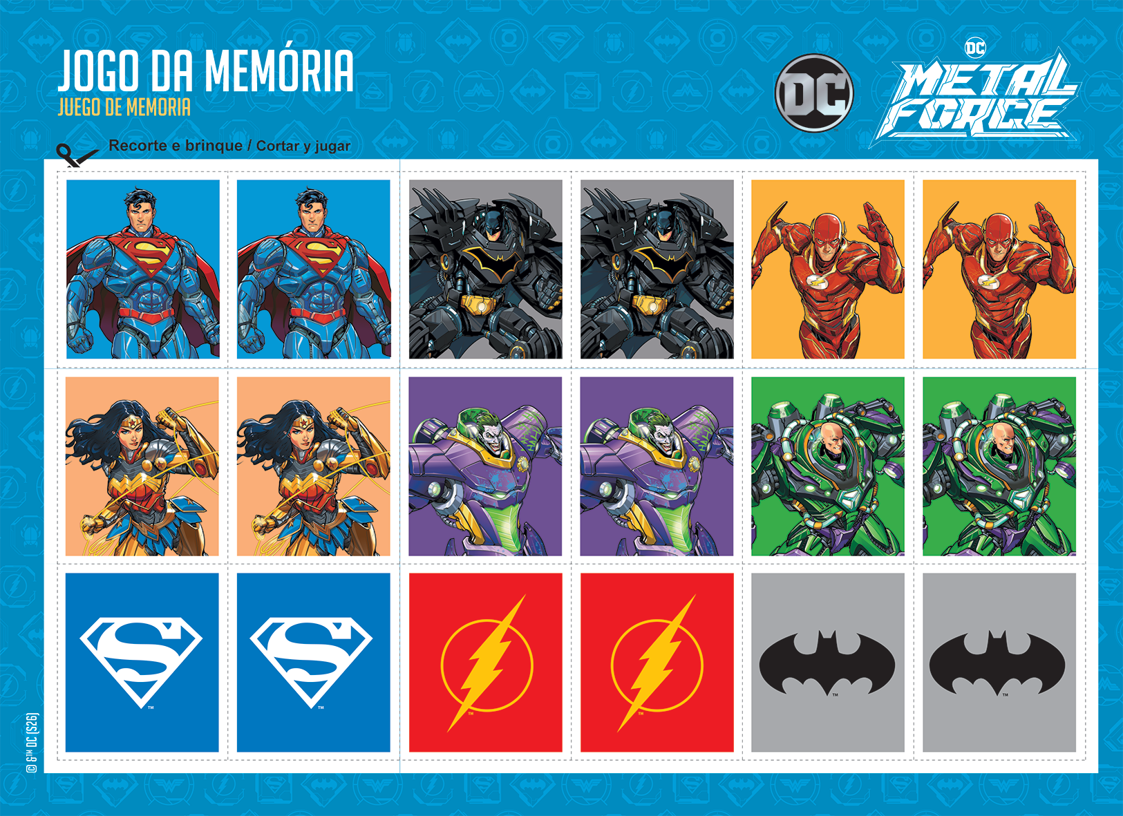 CADERNO CARTOGRAFIA - LIGA DA JUSTIÇA - Imagem 3