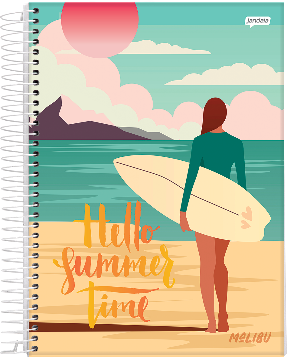 CADERNO ESPIRAL UNIVERSITÁRIO - MALIBU/CALI - Imagem 5