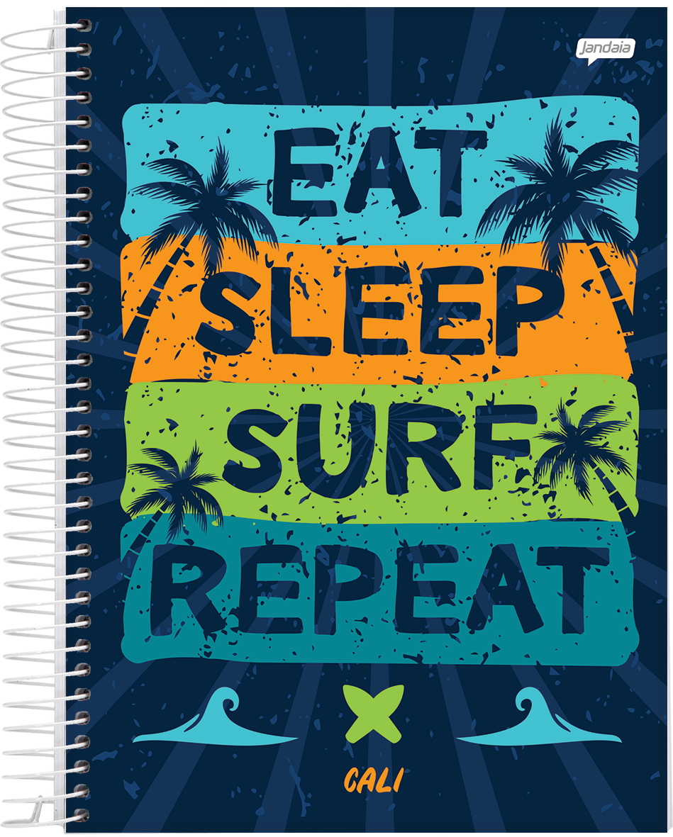 CADERNO ESPIRAL UNIVERSITÁRIO - MALIBU/CALI - Imagem 6