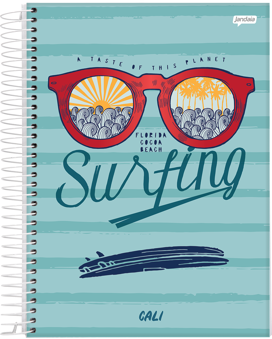 CADERNO ESPIRAL UNIVERSITÁRIO - MALIBU/CALI - Imagem 8