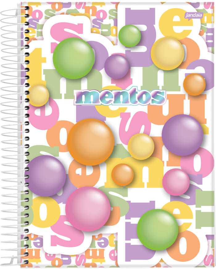 CADERNO ESPIRAL 1/4 - MENTOS - Imagem 2