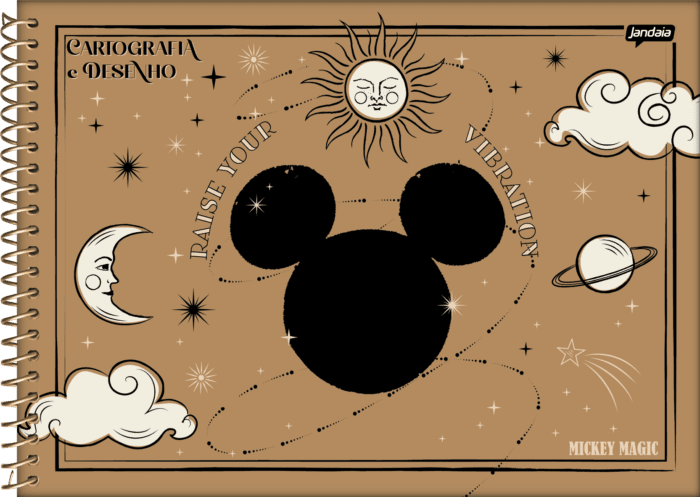 CADERNO CARTOGRAFIA - MICKEY ARTS MAGIC