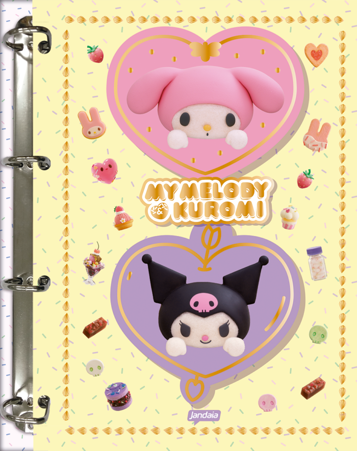 CADERNO ARGOLADO COLLEGE - MY MELODY & KUROMI