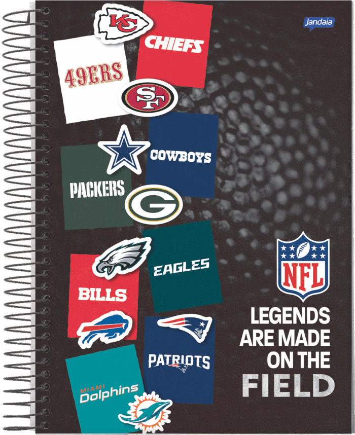 CADERNO ESPIRAL 1/4 - NFL