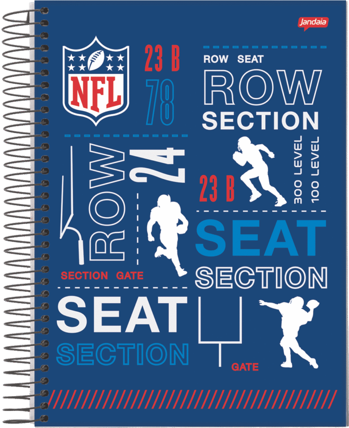 CADERNO ESPIRAL 1/4 - NFL - Imagem 4