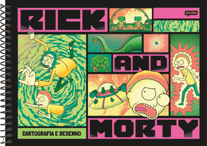 CADERNO CARTOGRAFIA - RICK AND MORTY